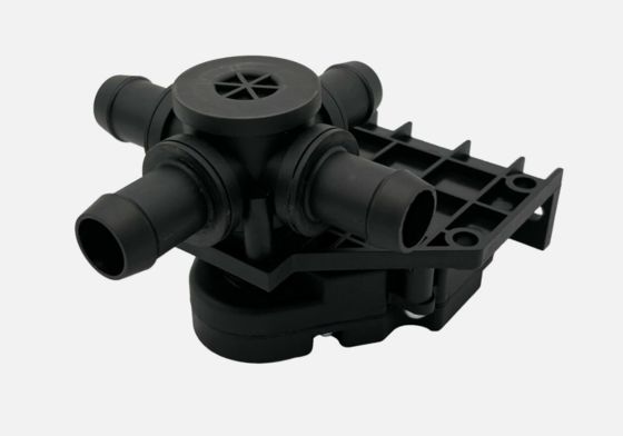 แอคทูเอเตอร์วาล์วน้ำหล่อเย็นควบคุมเครื่องทำความร้อน 4 ทิศทาง 6007370-00-B สำหรับ Tesla S 2012-2021 X ทนทานสูง