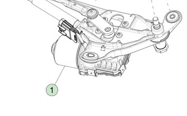 โมดูลปัดน้ำฝน Tesla Model 3 LHD 2017-2023 OEM 1076725-CN-G
