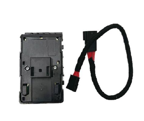 สวิตช์กระจกหน้าต่างด้านคนขับ Tesla สีดำด้าน พร้อมสายไฟ 1081037-02-G