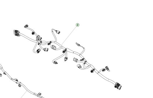 ชุดสายไฟ FEM Tesla Model 3 ปี 2020 1567961-00-A สีดำ