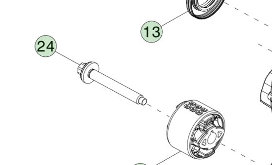 สลักเกลียว M12-1.75X99 HF สำหรับ Tesla Model 3/Y 2017+ | 1461643-00-A