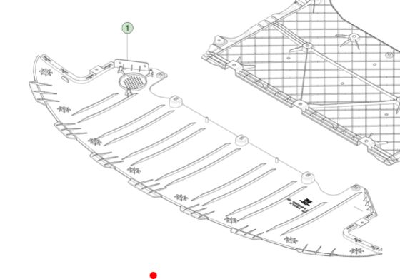 แฟสเชียหน้าสีดํา Valance สําหรับ Tesla Model S 2021+ 177x65x4cm
