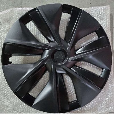 19 นิ้ว 7 คลิป คาร์บอน ดํา Hub Cap สําหรับ 2023 Tesla Model Y - Precision Fit Wheel Cover